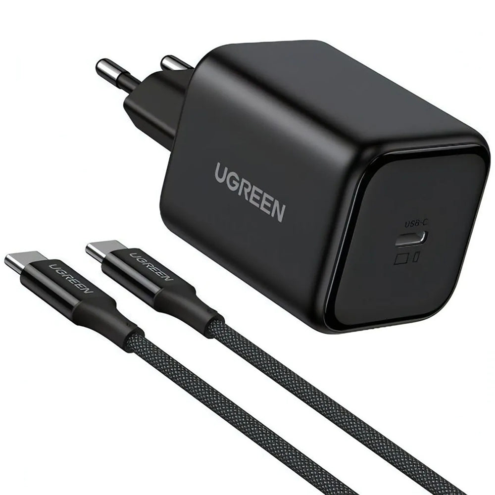 Netzteil mit USB-C-Kabel UGREEN X524 (65054), 45W, 3A, 1 x USB-C, Schwarz