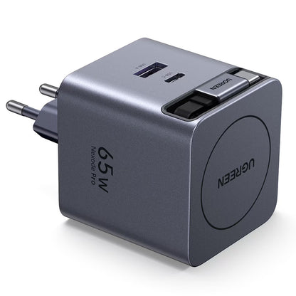 Caricabatterie da Rete con Cavo USB-C UGREEN X614, 45W, 3A, 1 x USB-A - 1 x USB-C, Grigio