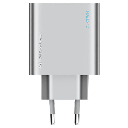 Caricatore da rete Cuktech, 65W, 3,25A, 1 x USB-A - 2 x USB-C, Bianco CUK0A15CEUSL