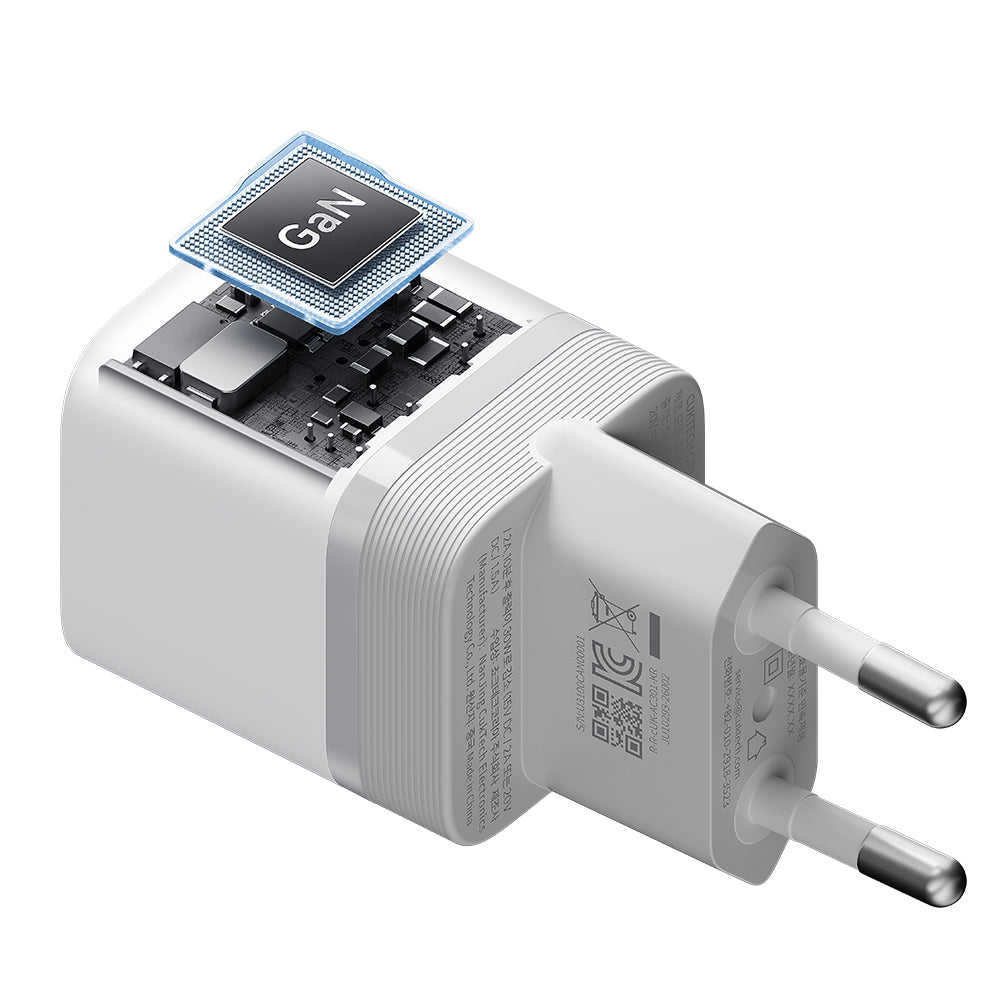 Chargeur secteur Cuktech, 40W, 3A, 1 x USB-C, Blanc CKAC301SEUWH