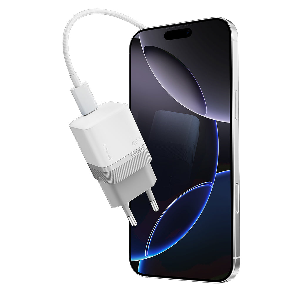 Chargeur secteur Cuktech, 40W, 3A, 1 x USB-C, Blanc CKAC301SEUWH