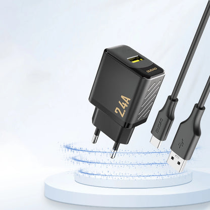 Chargeur secteur Dudao A23, 12W, 2.4A, 1 x USB-A, Noir