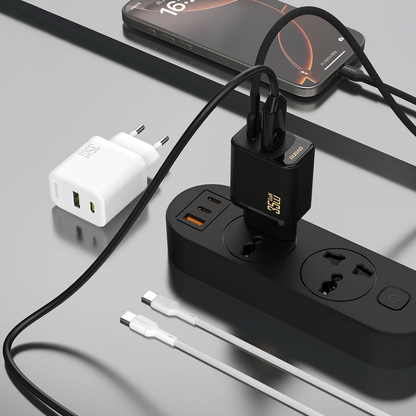 Netzladegerät Dudao A27 Max, 35W, 1 x USB-A - 1 x USB-C, Weiß