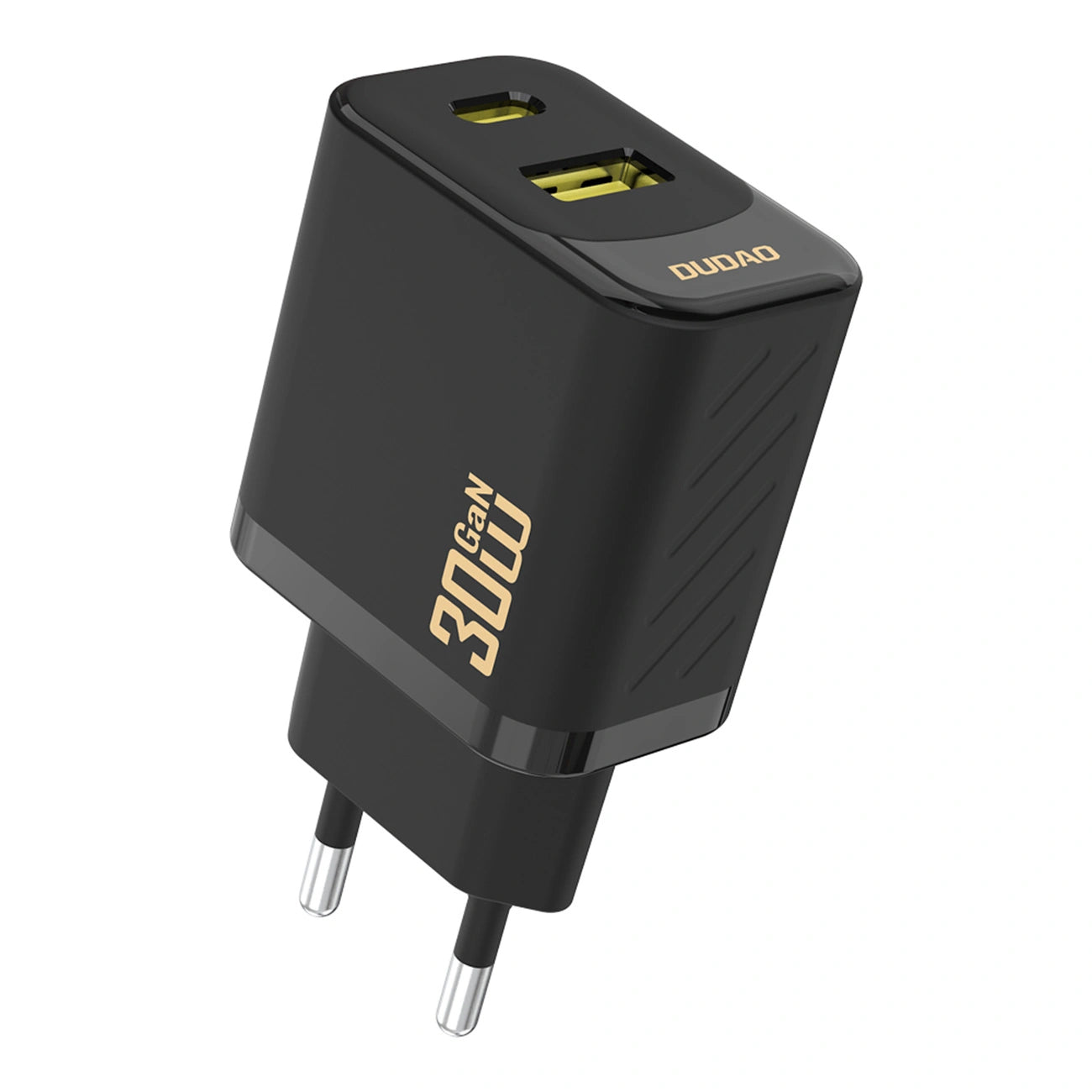 Caricabatterie Rete Dudao A27TEU, 30W, 3A, 1 x USB-A - 1 x USB-C, Nero