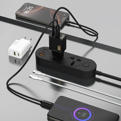 Caricabatterie Rete Dudao A27TEU, 30W, 3A, 1 x USB-A - 1 x USB-C, Nero