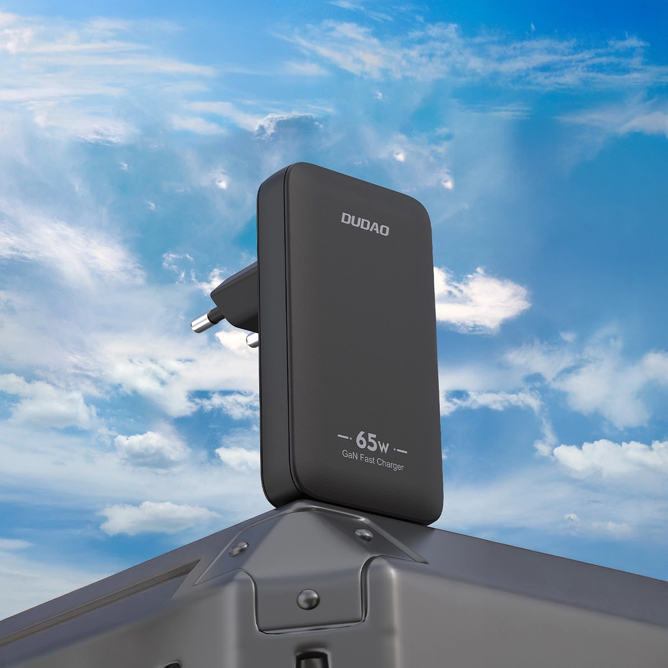 Caricabatterie da Rete Dudao A65Q Travel, 65W, 3.25A, 1 x USB-A - 1 x USB-C, Nero