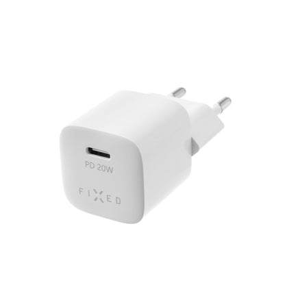 Caricabatterie Retea Fixed Mini, 20W, 3A, 1 x USB-C, Bianco
