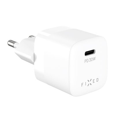 Caricabatterie Retea Fixed Mini2, 30W, 3A, 1 x USB-C, Bianco