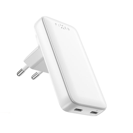 Caricabatterie da rete Fixed Travel, 45W, 3A, 2 x USB-C, Bianco