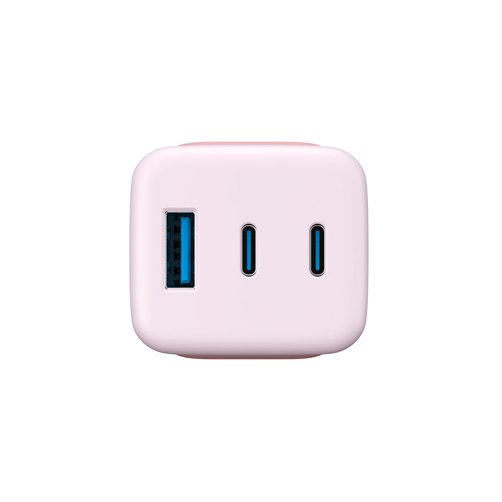 Netzladegerät HAVIT UC260, 65W, 3A, 1 x USB-A - 2 x USB-C, Rosa