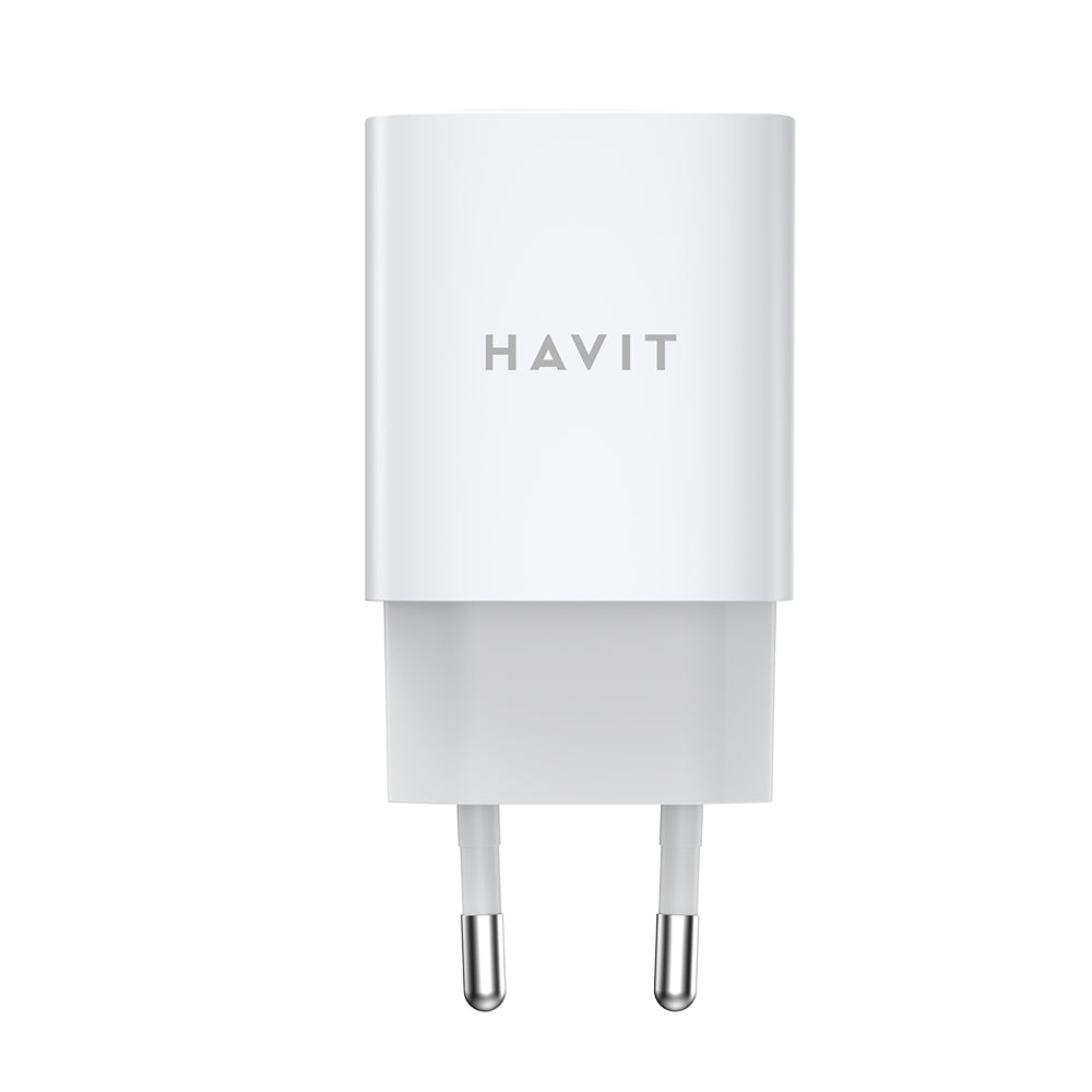 Netzladegerät HAVIT UC45W, 45W, 3A, 2 x USB-C, Weiß