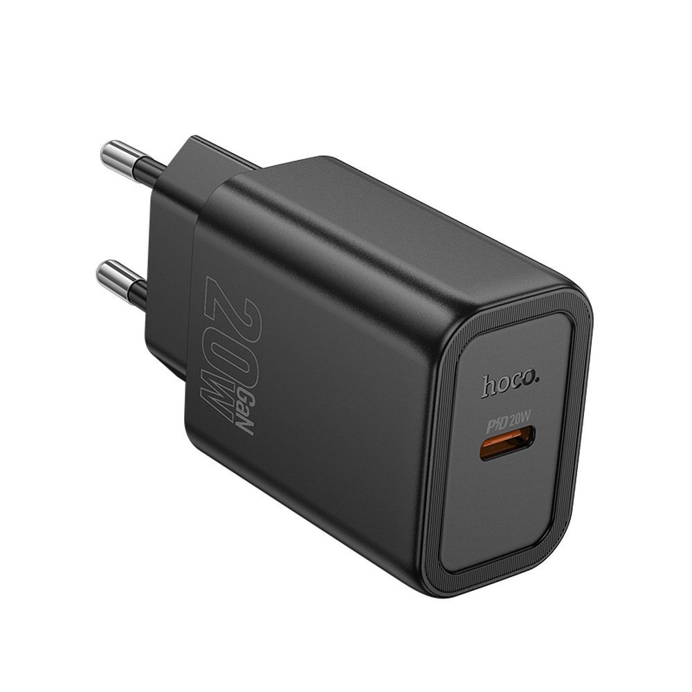 Chargeur Réseau HOCO N60, 20W, 3A, 1 x USB-C, Noir