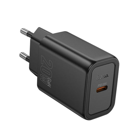 Caricabatterie Rete HOCO N60, 20W, 3A, 1 x USB-C, Nero