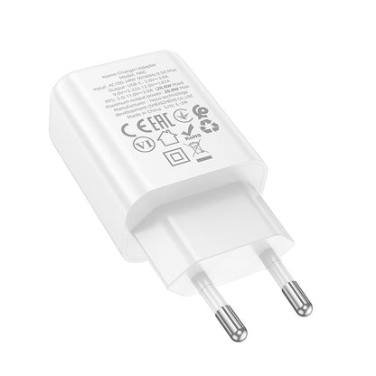Chargeur Réseau HOCO N60, 20W, 3A, 1 x USB-C, Blanc