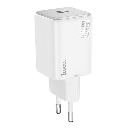 Chargeur Réseau HOCO N40, 20W, 3A, 1 x USB-C, Blanc