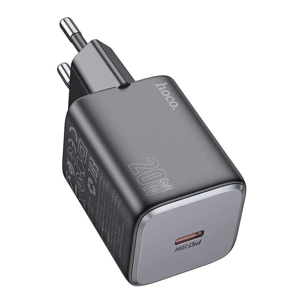 Caricabatterie da Rete HOCO N40, 20W, 3A, 1 x USB-C, Nero