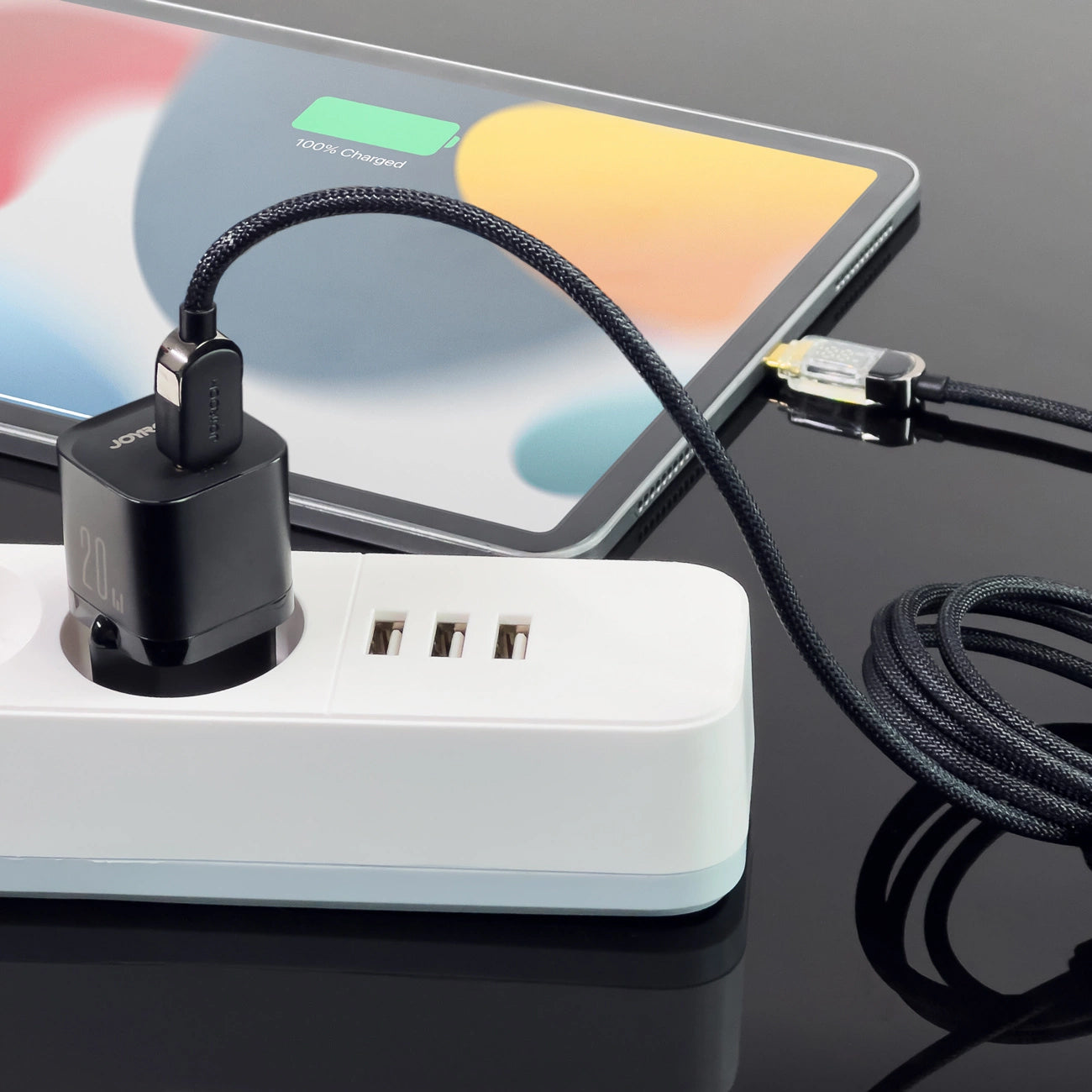 Chargeur Réseau Joyroom JR-TCF02, 20W, 3A, 1 x USB-C, Noir