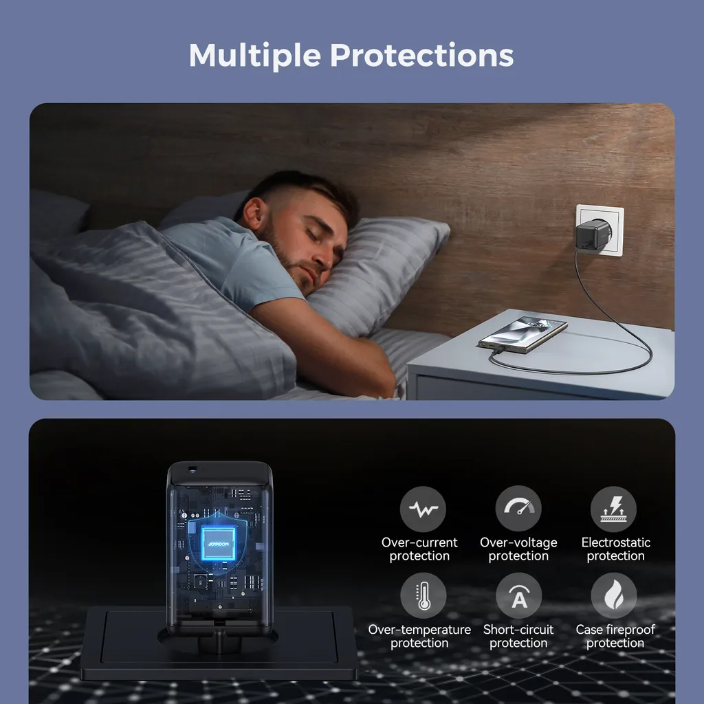 Netzladegerät Joyroom JR-TCG18, 65W, 3.25A, 1 x USB-C, Schwarz