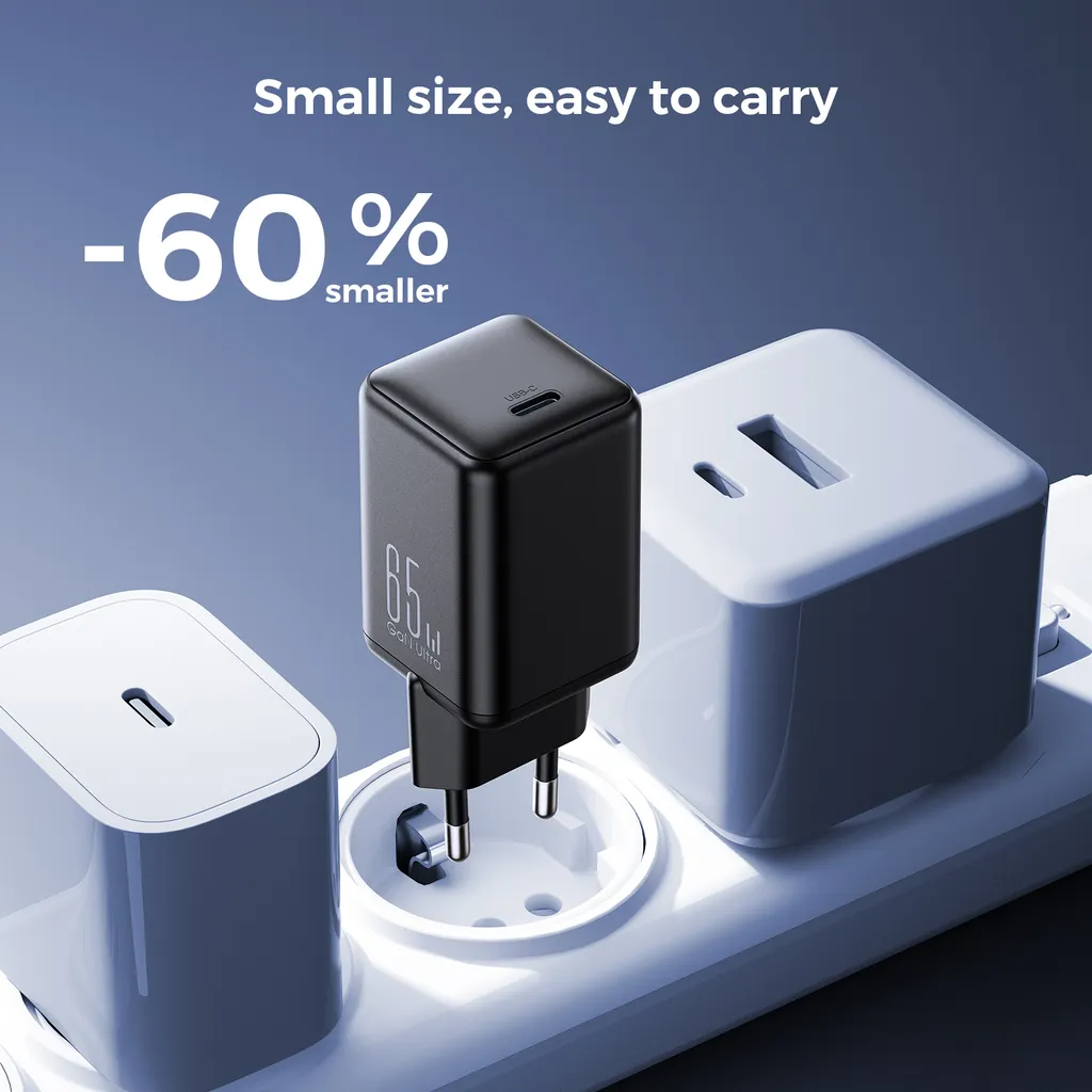 Netzladegerät Joyroom JR-TCG18, 65W, 3.25A, 1 x USB-C, Schwarz