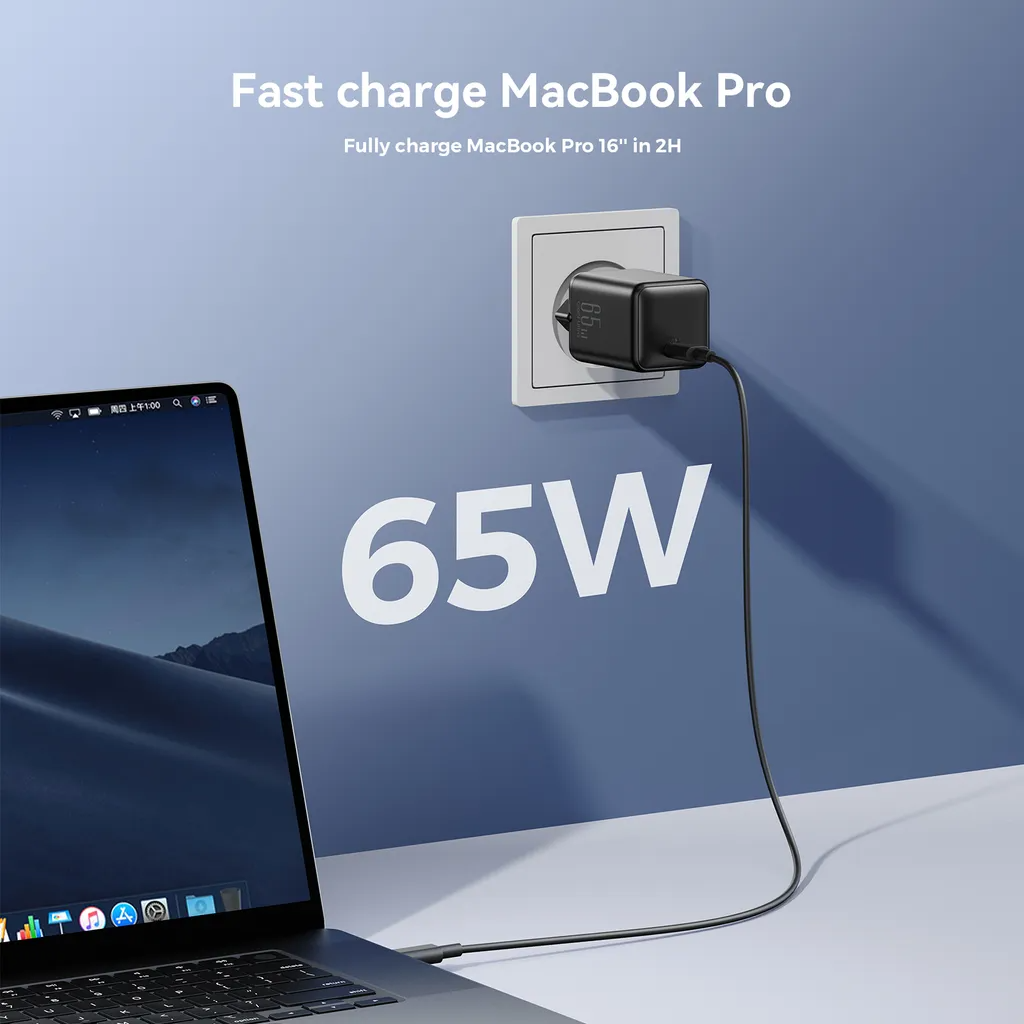 Netzladegerät Joyroom JR-TCG18, 65W, 3.25A, 1 x USB-C, Schwarz