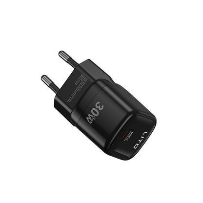 Chargeur Réseau Lito LC11, 30W, 3A, 1 x USB-C, Noir