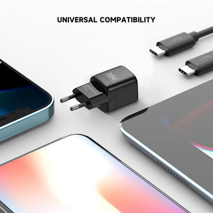 Chargeur Réseau Lito LC11, 30W, 3A, 1 x USB-C, Noir