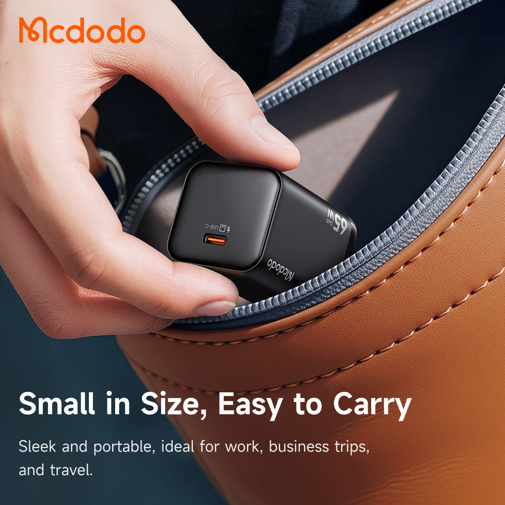 McDodo CH-0850 Ultimate Mini Netzladegerät, 65W, 3,25A, 1 x USB-C, Schwarz