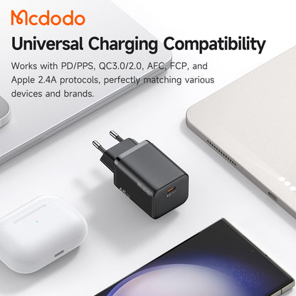 McDodo CH-0850 Ultimate Mini Netzladegerät, 65W, 3,25A, 1 x USB-C, Schwarz
