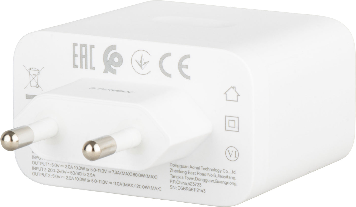 OnePlus Netzladegerät, 120W, 1 x USB-A, Weiß