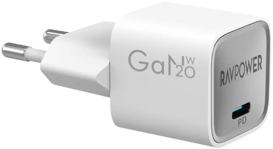 Caricabatterie Retea RavPower RP-PC1056, 30W, 3A, 1 x USB-C, Bianco