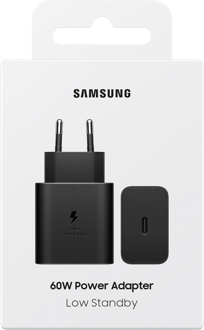 Samsung Netzladegerät, 60W, 3A, 1 x USB-C, Schwarz EP-T6010NBEGWW