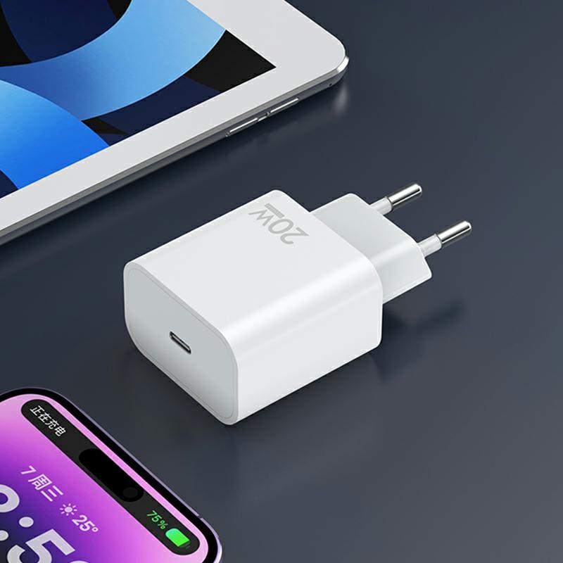 Chargeur Réseau Sendem OG73, 20W, 3A, 1 x USB-C, Blanc