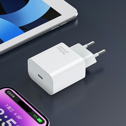 Chargeur Réseau Sendem OG73, 20W, 3A, 1 x USB-C, Blanc