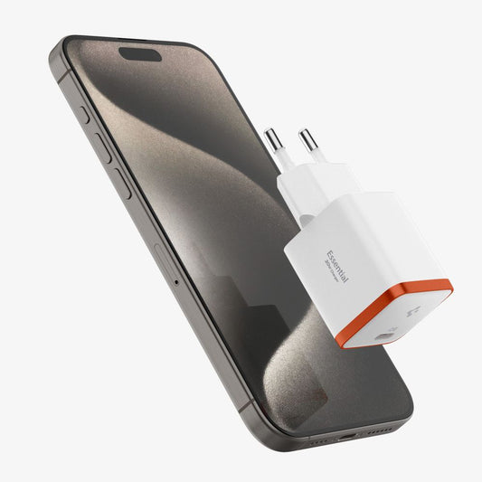 Caricatore da rete Spigen EE301EU Essential, 30W, 3A, 1 x USB-C, Bianco ACH08449