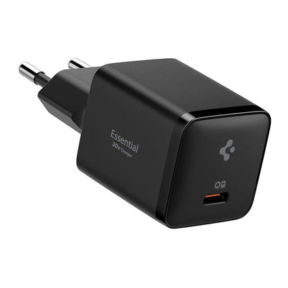 Spigen Netzladegerät EE301EU Essential, 30W, 3A, 1 x USB-C, Schwarz ACH09493