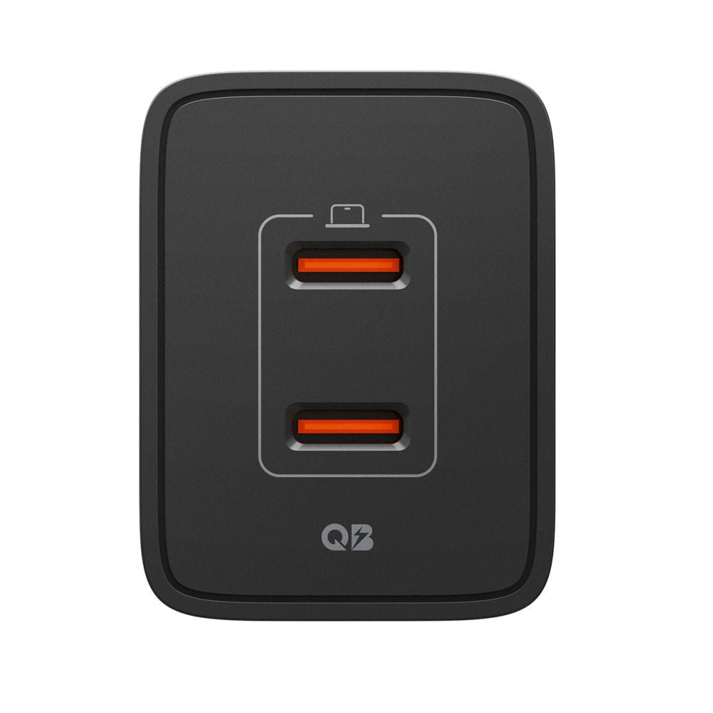 Spigen Essential Netzladegerät, 47W, 3A, 2 x USB-C, Schwarz