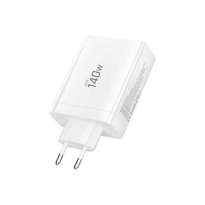 Chargeur Réseau Tech-Protect NC140W-GAN, 140W, 5A, 1 x USB-A - 3 x USB-C, Blanc