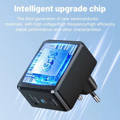 Netzladegerät Techsuit CHPD173 Tiny, 35W, 3A, 1 x USB-A - 1 x USB-C, Weiß