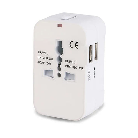 Chargeur Réseau Techsuit HHT202 Travel, 10W, 2A, 2 x USB-A, Blanc