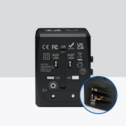 Netzladegerät Techsuit HHT904-W2 Travel, 20W, 3A, 2 x USB-A - 2 x USB-C, Weiß