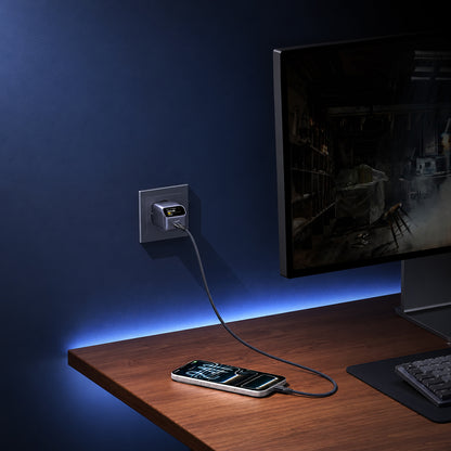Caricatore da rete UGREEN Nexode Pro X740 (25419B) con display, 45 W, 3 A, 1 x USB-C, grigio