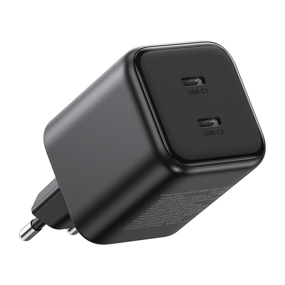 Chargeur secteur UGREEN X526 (65058), 45W, 3A, 2 x USB-C, Noir