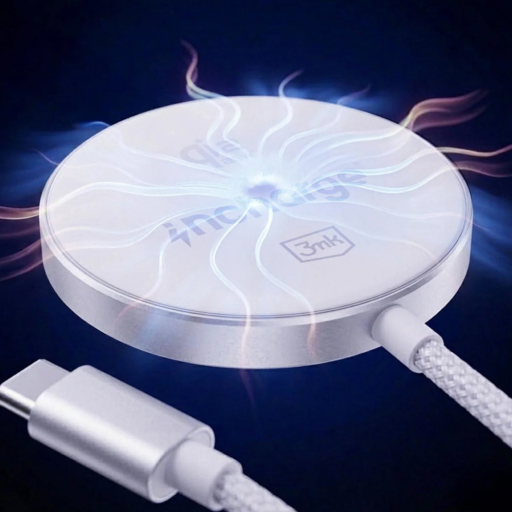 Chargeur Secteur Sans Fil 3MK Align, 25W, Blanc