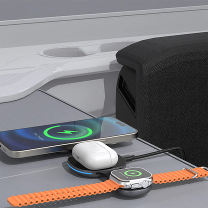 Caricabatterie Rete Wireless Dudao A11S 3in1, 15W, Nero