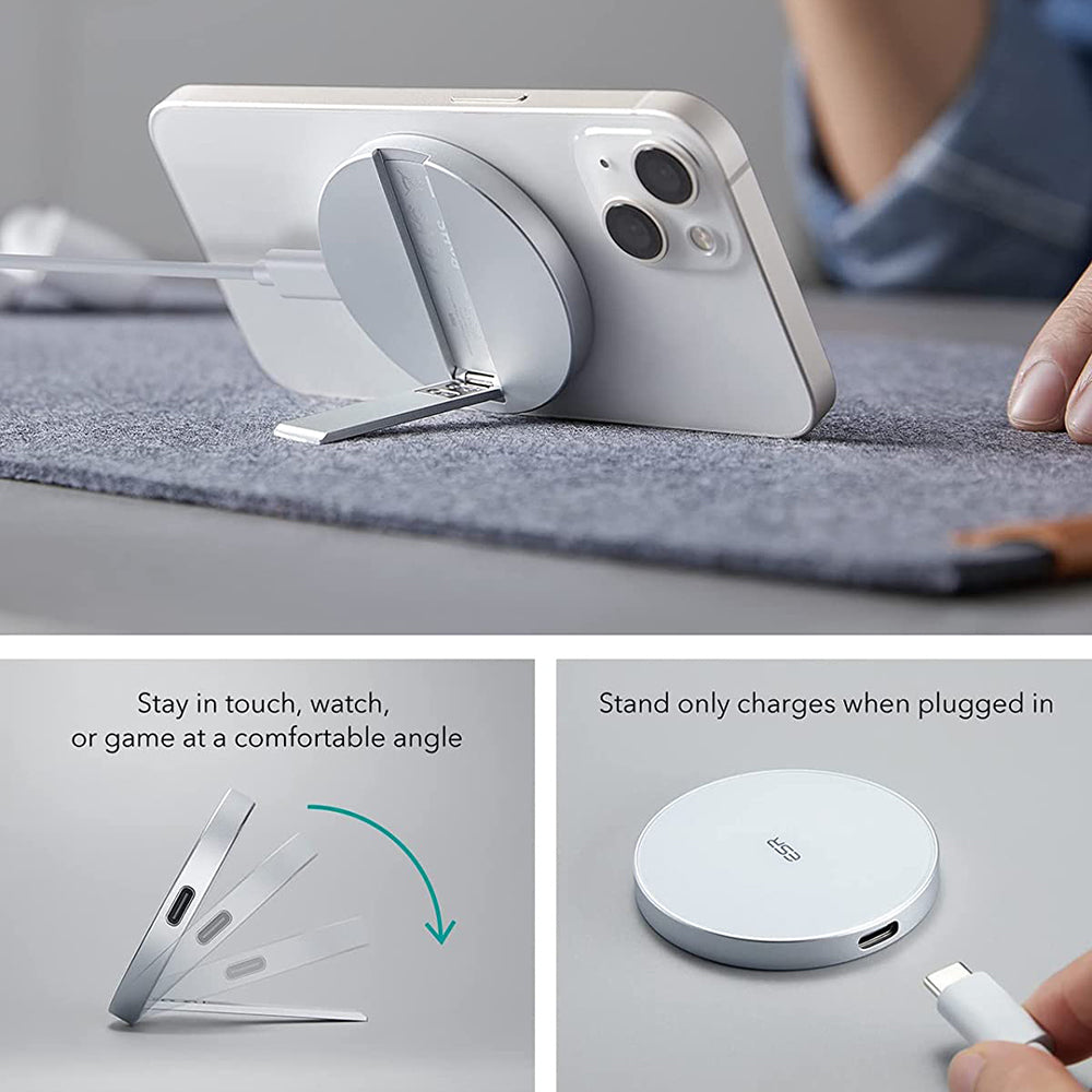 Caricabatterie Wireless Retea ESR HaloLock, 15W, 1.67A, Bianco