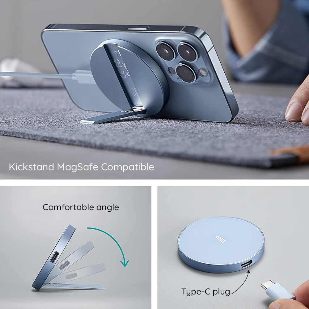 Caricabatterie Wireless ESR HaloLock, 15W, 1.67A, Blu