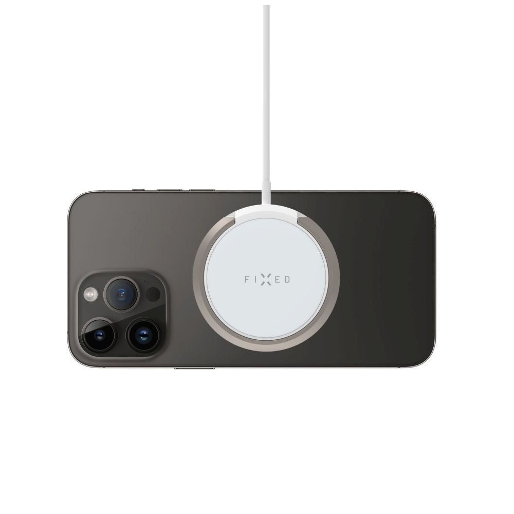 Caricabatterie Wireless Retea Fixed Ring, 15W, 1.67A, Bianco