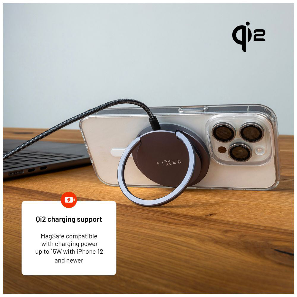 Caricabatterie Wireless Fixed Ring, 15W, 1.67A, Grigio