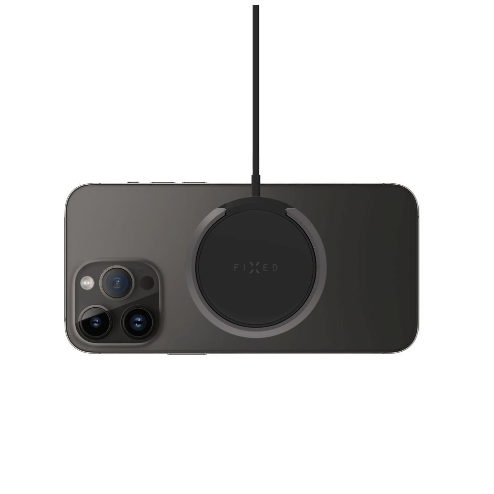 Caricabatterie Wireless Retea Fixed Ring, 15W, 1.67A, Nero