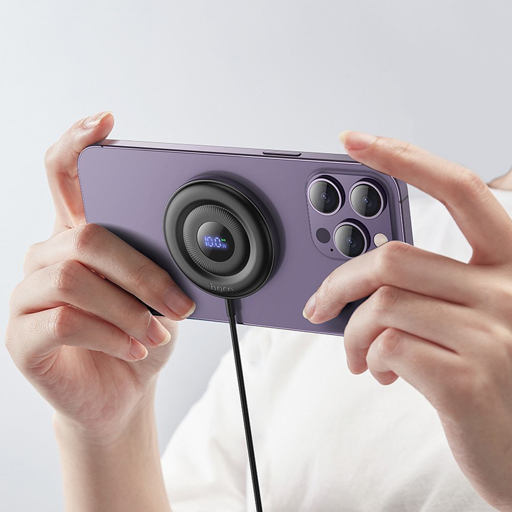 Drahtloses Netzladegerät HOCO CW61, 15W, 1.67A, Schwarz